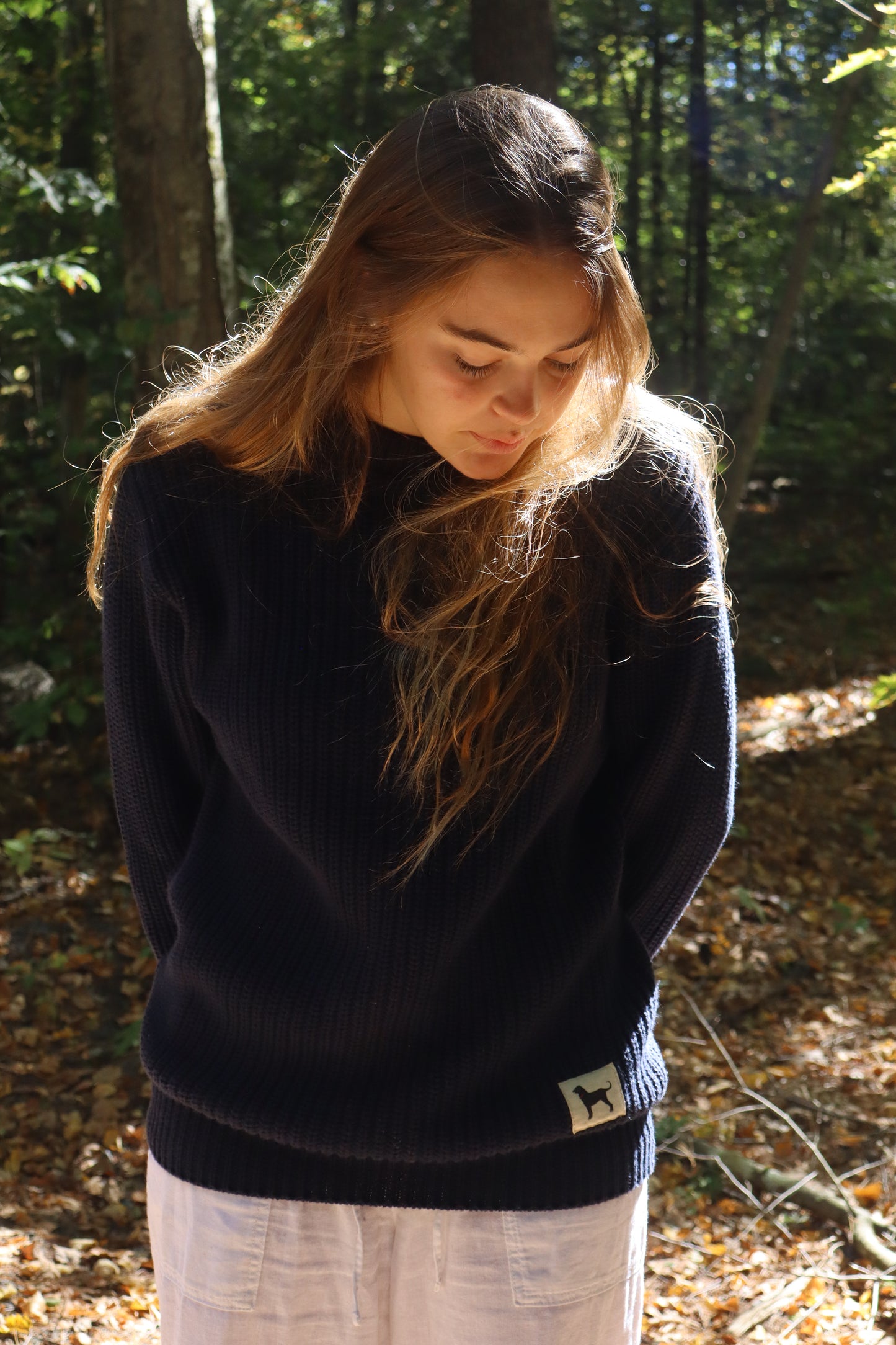 Black Dog Navy Knit Sweater