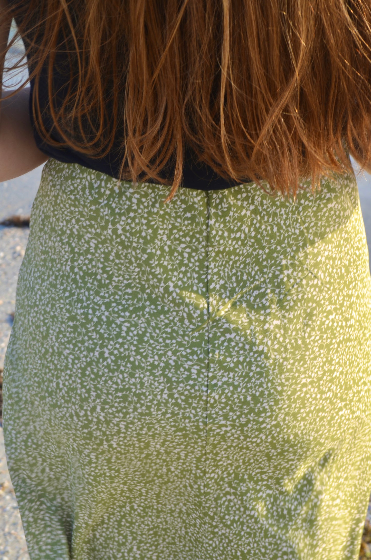 Spring Flowers Skirt in Sage