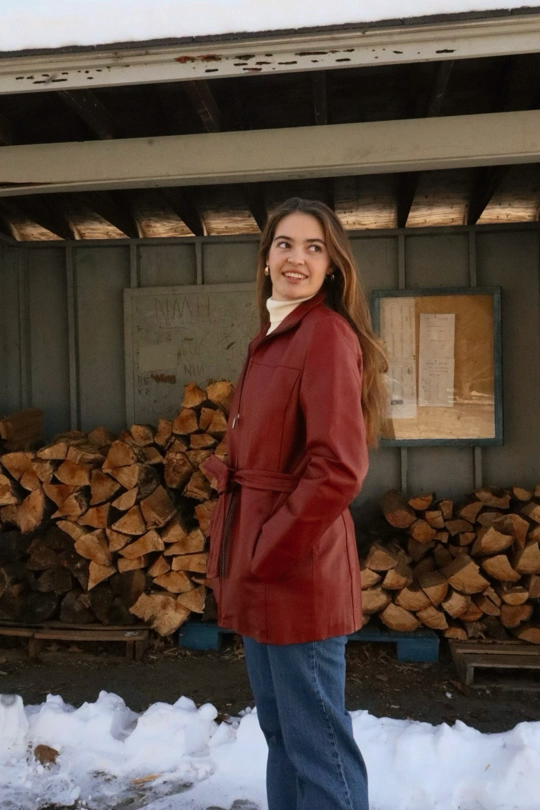 Worthington Red Leather Jacket