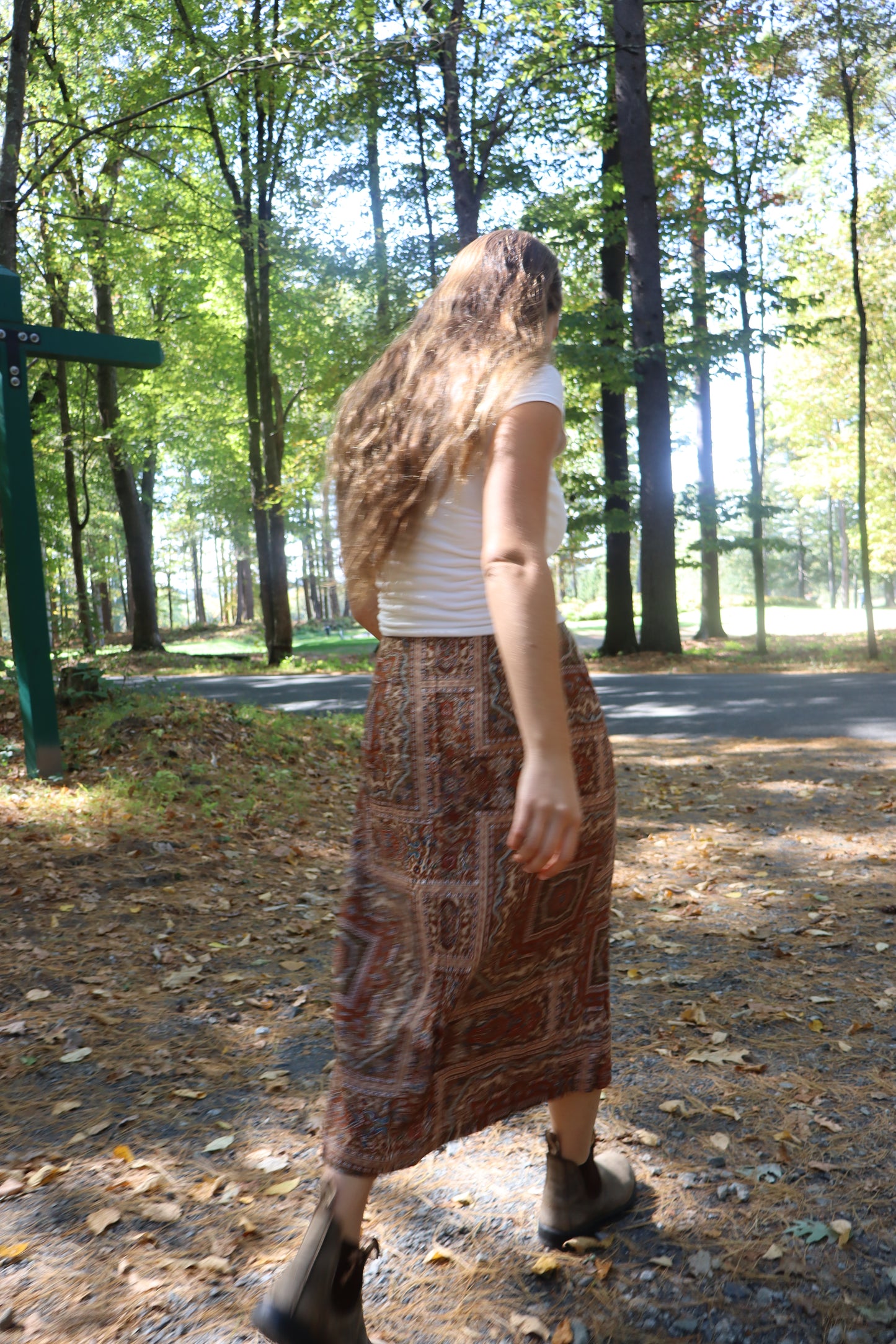 Talbots Print Skirt