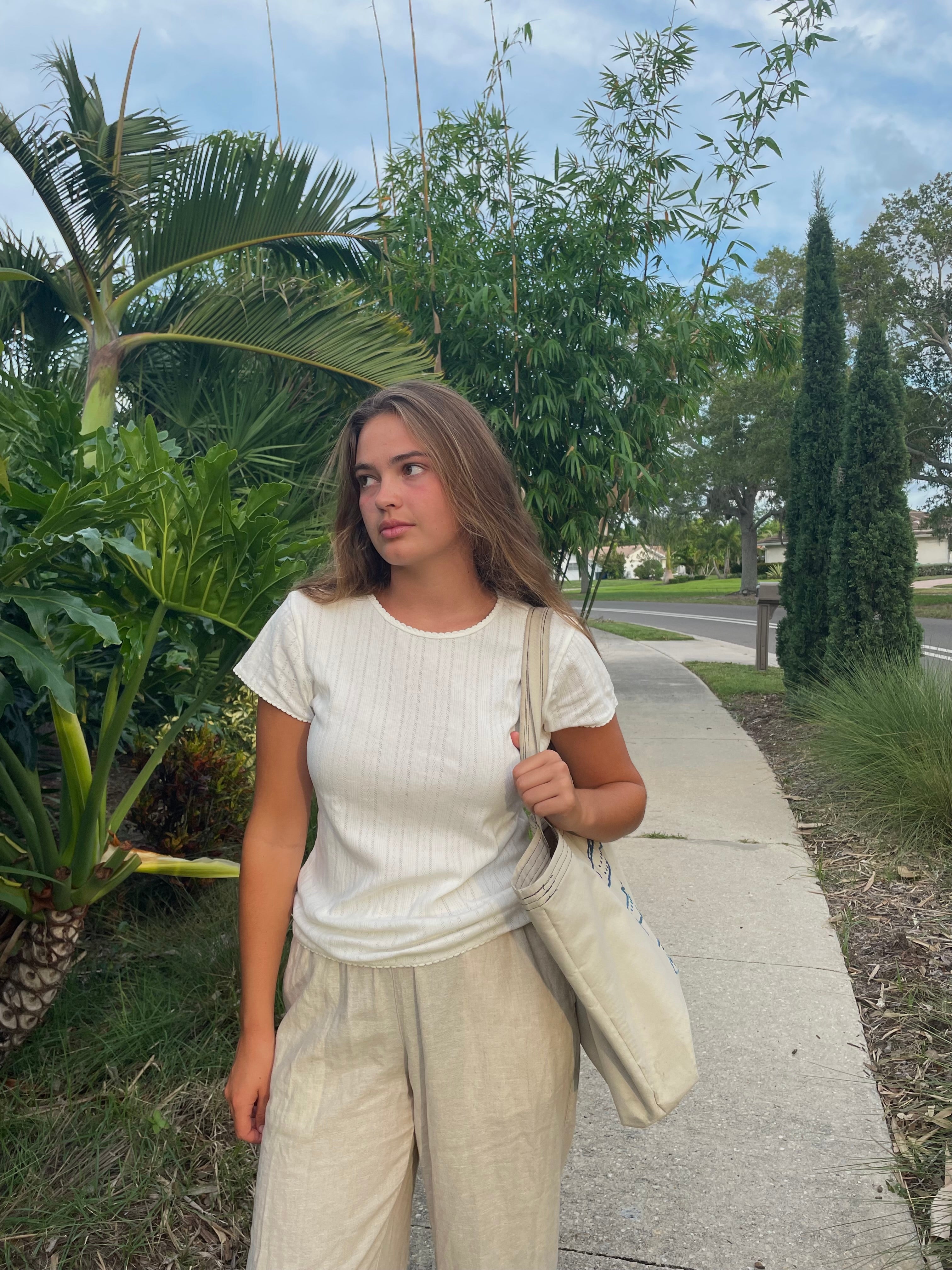 J. Crew Dainty Eyelet Top