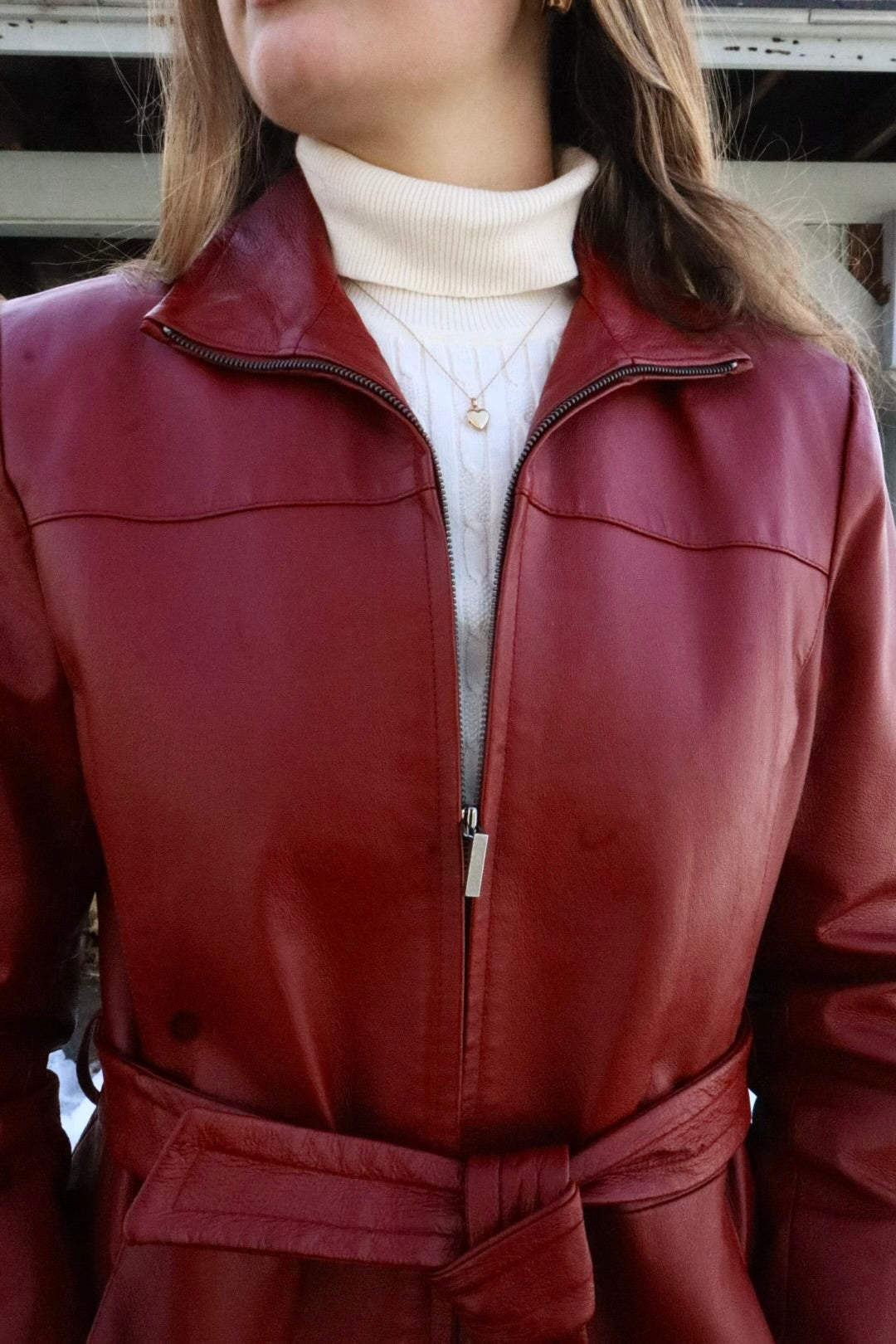 Worthington Red Leather Jacket