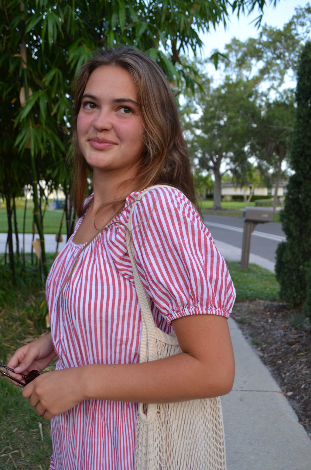 Americana Striped Cotton Dress