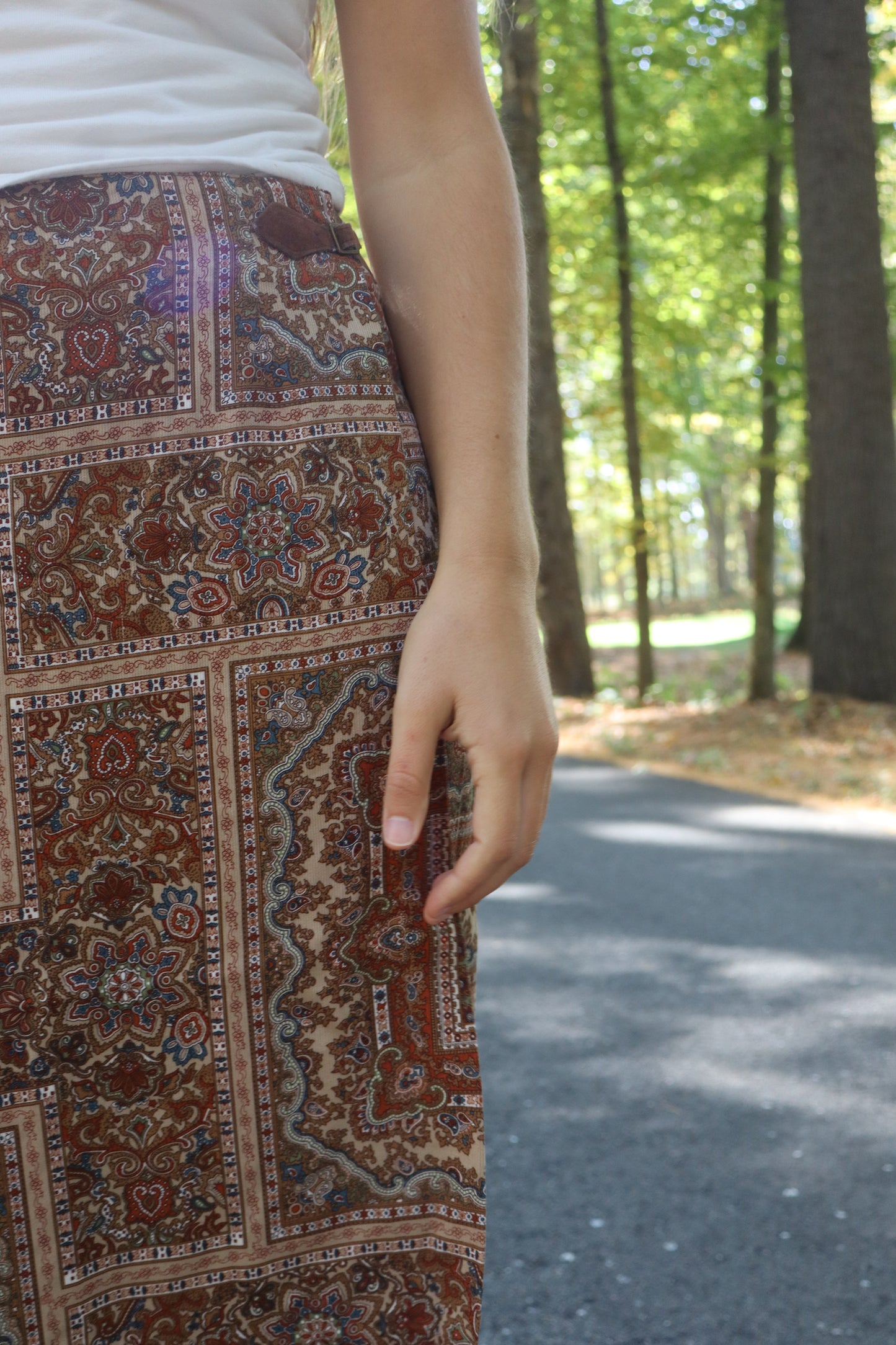 Talbots Print Skirt