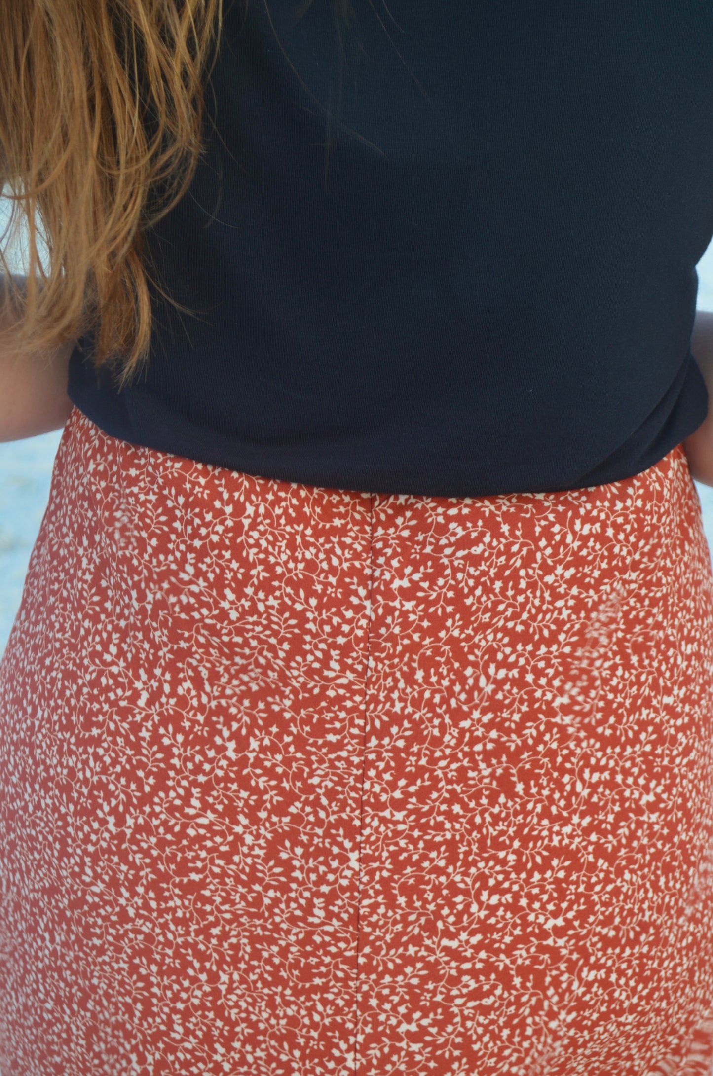 Spring Flowers Skirt in Cherry