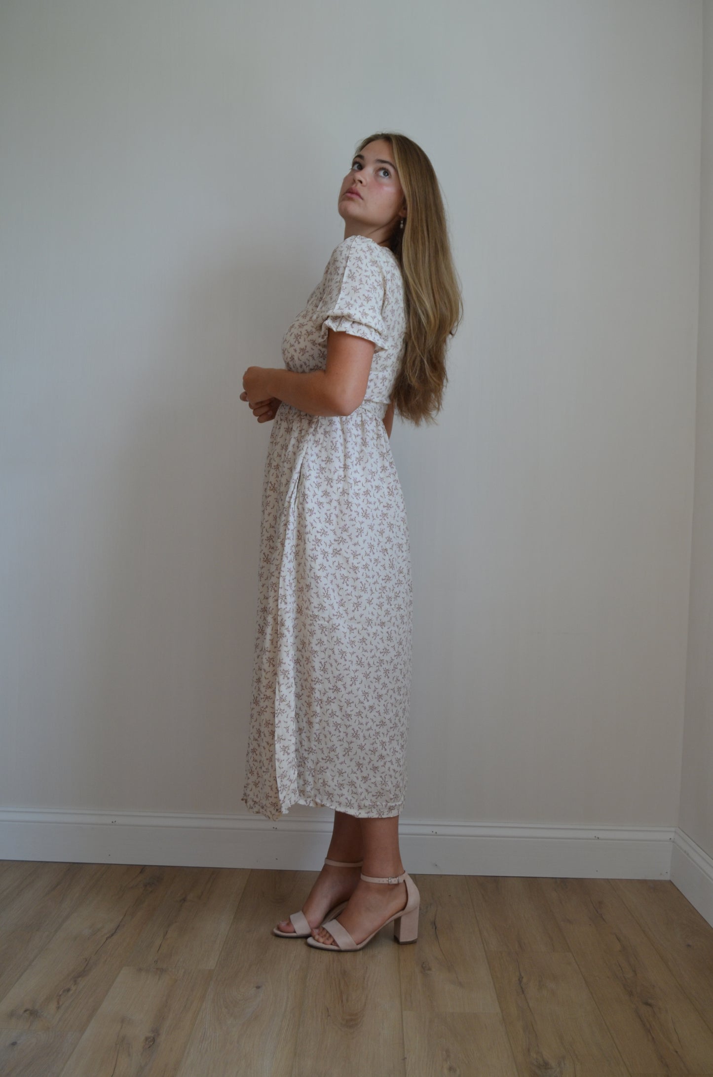 The Castine Wrap Dress in Ivory - MADE IN THE USA