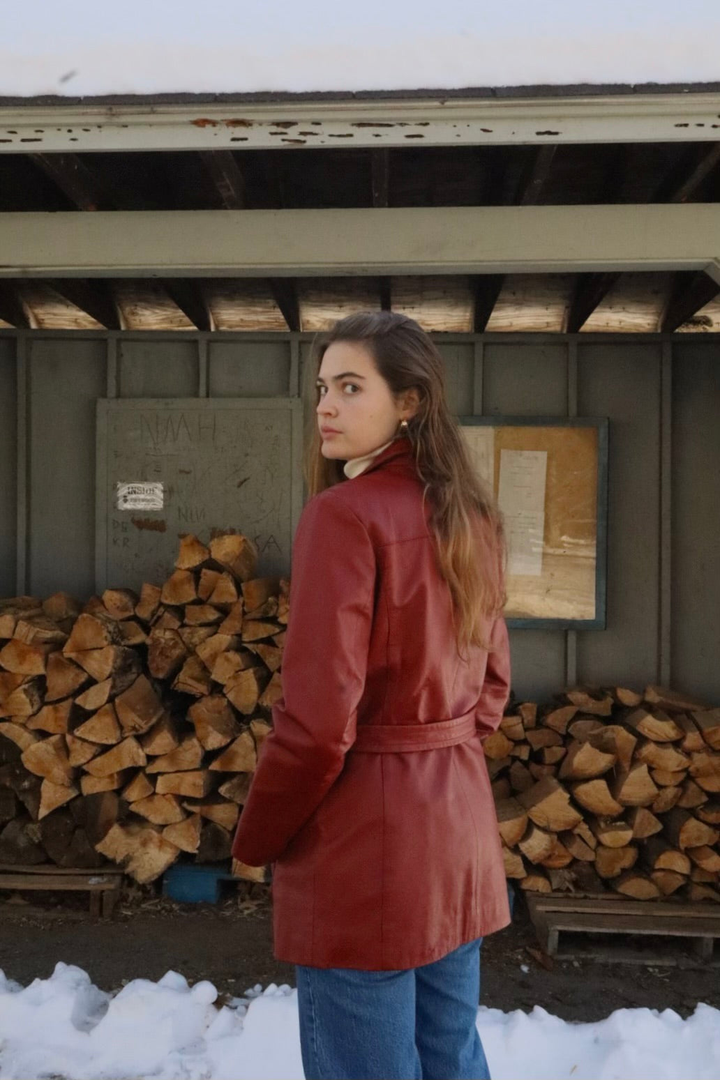 Worthington Red Leather Jacket