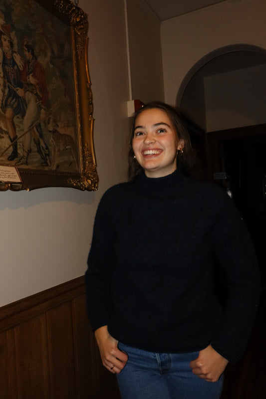 J. Crew Wool Sweater in Navy