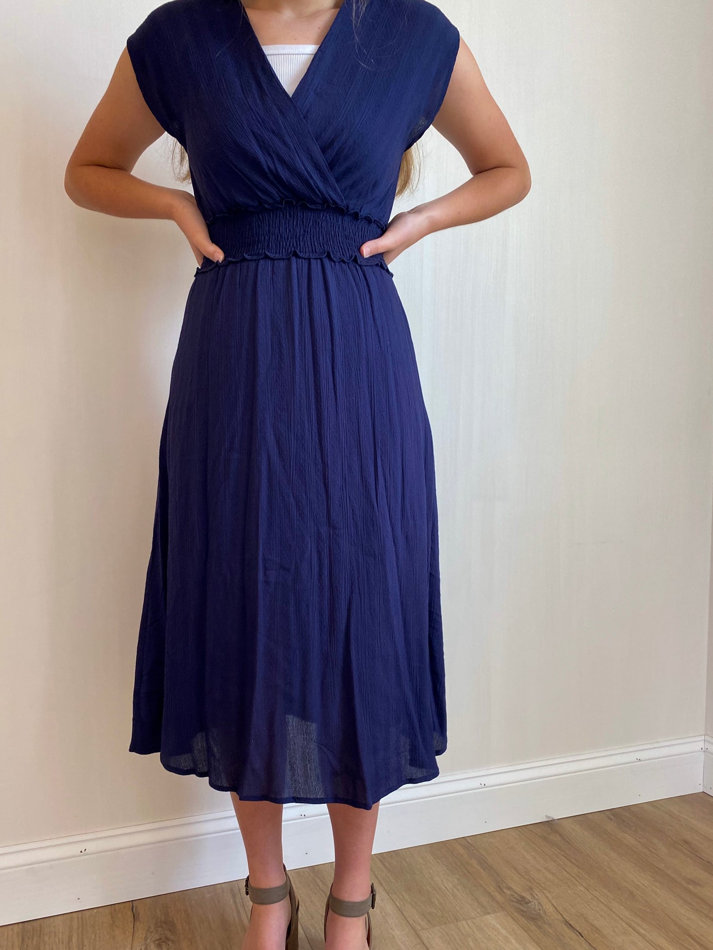 Navy Midi Dress