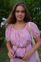 Americana Striped Cotton Dress