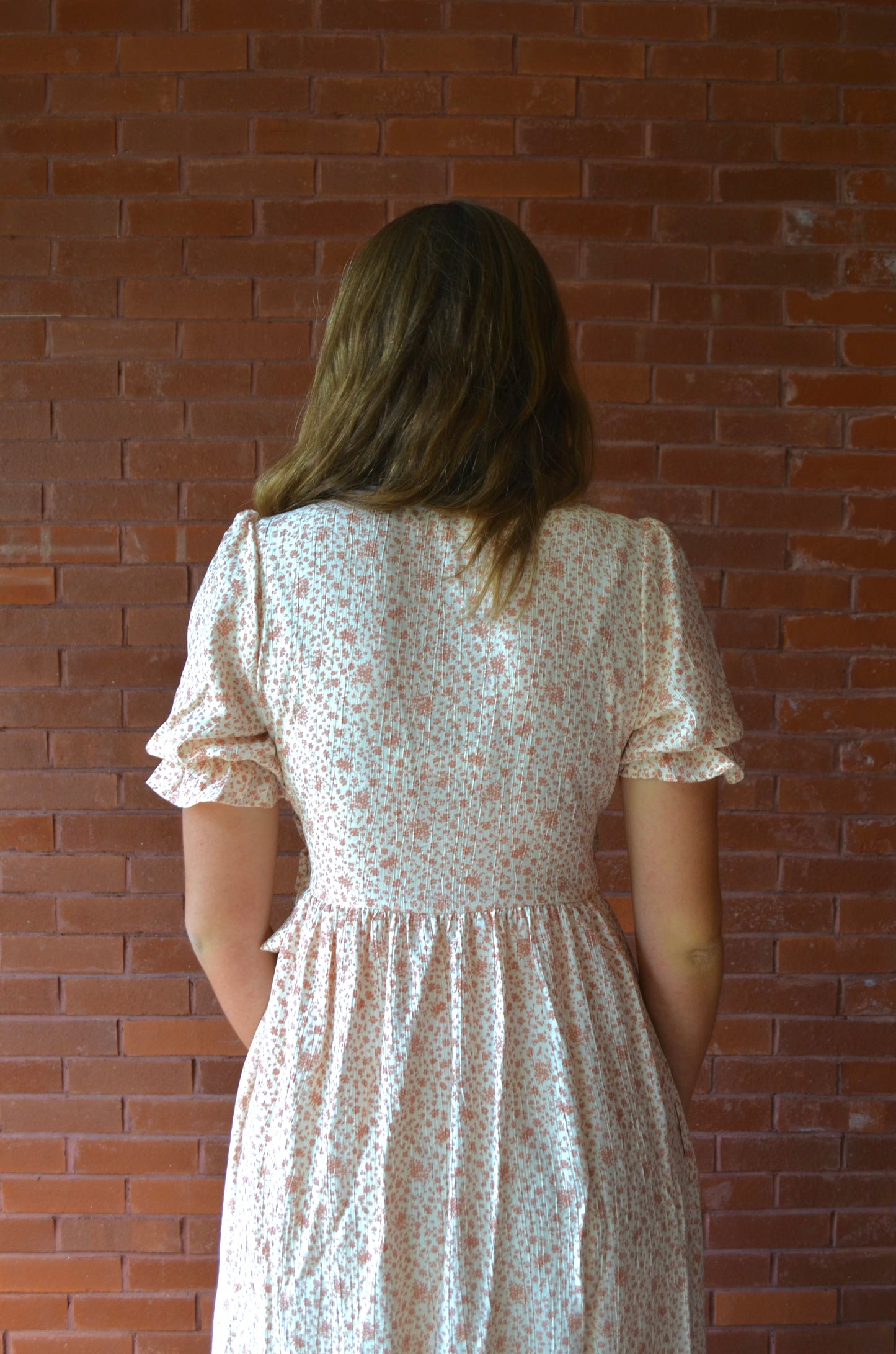 The Castine Wrap Dress in Light Pink- Made in the USA