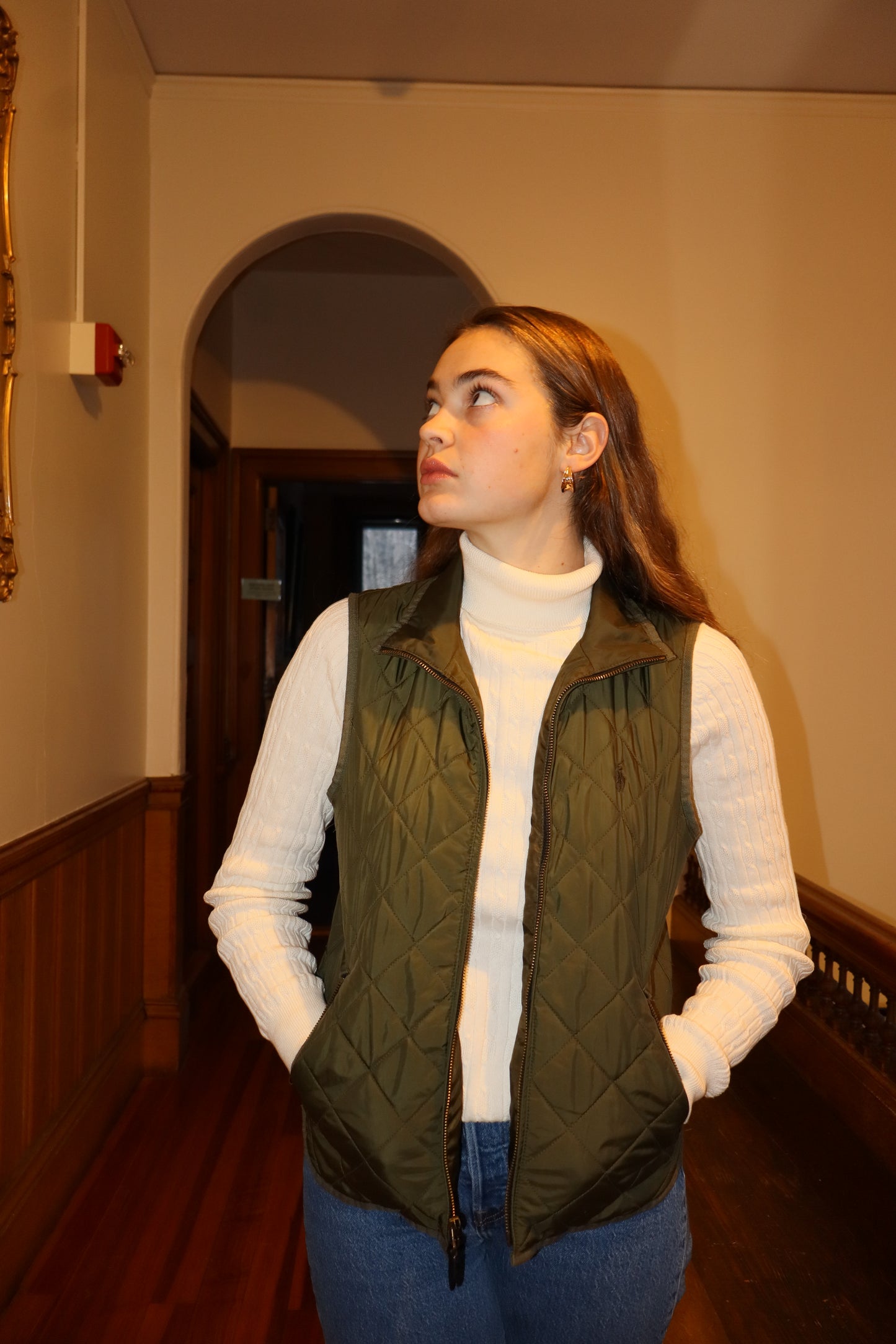 Ralph Lauren Green Puffer Vest