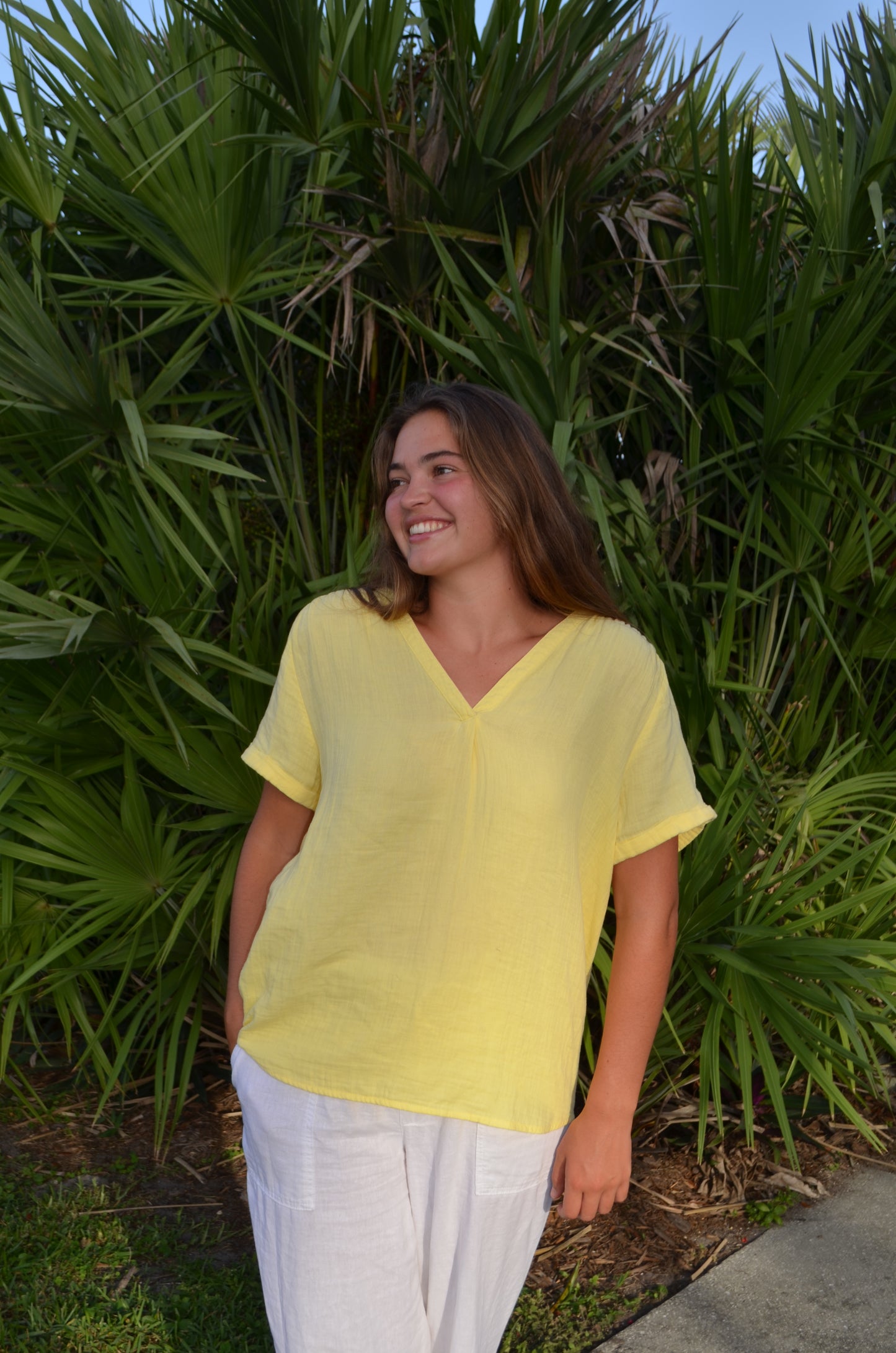St. John's Bay Limoncello Top