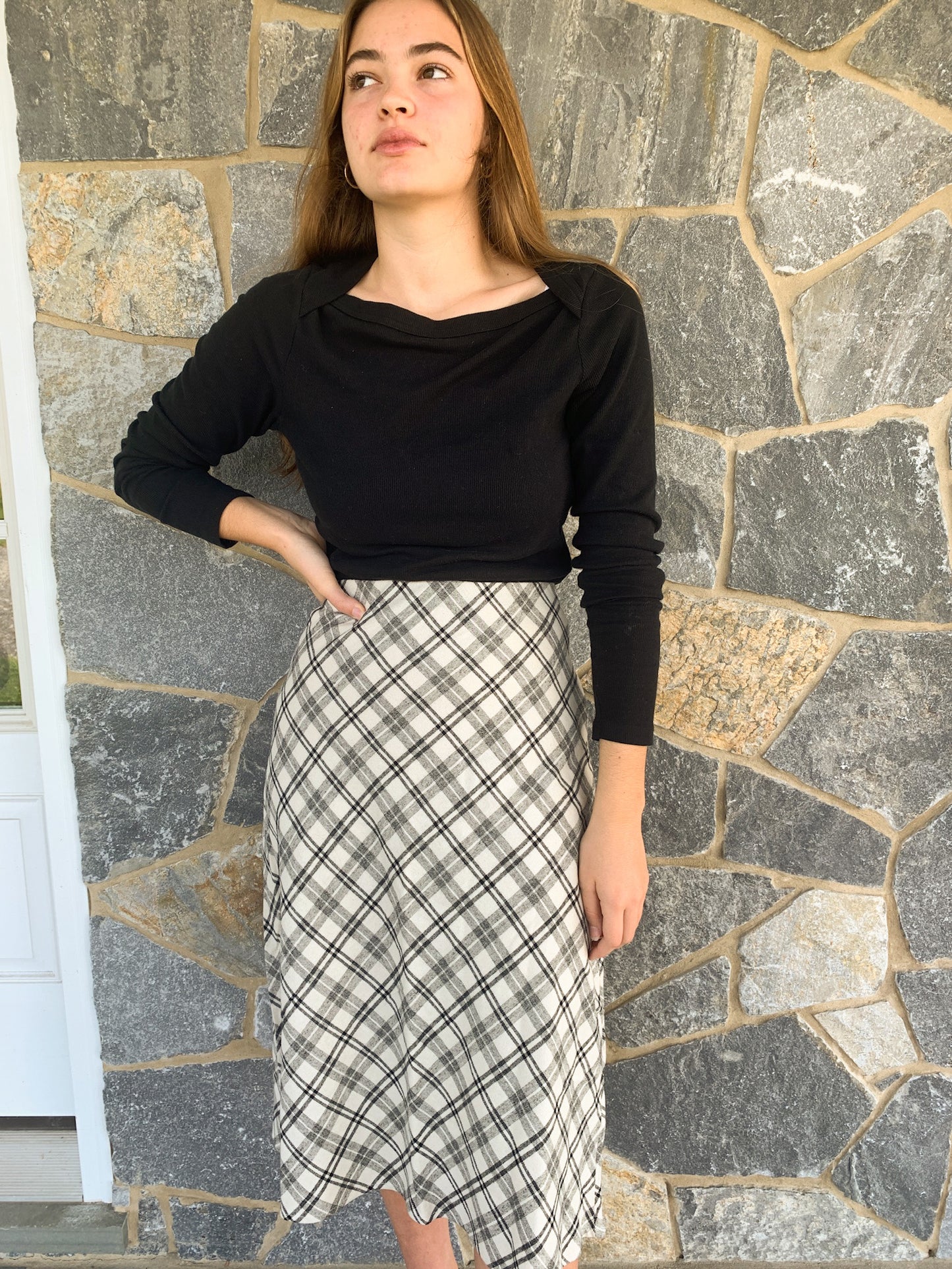 The Fall Plaid Skirt- Made in the USA