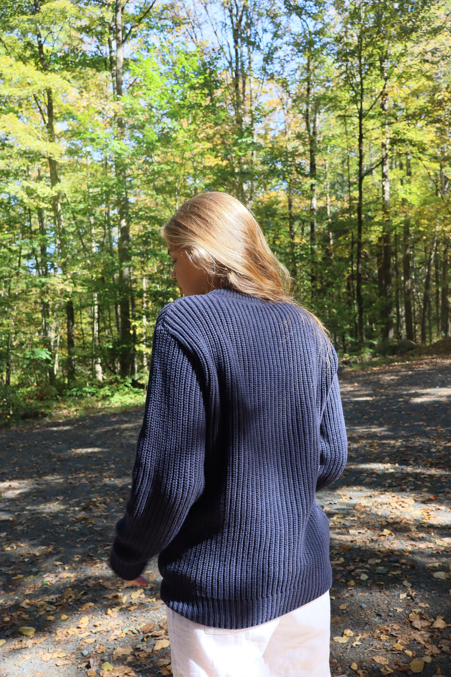 Black Dog Navy Knit Sweater