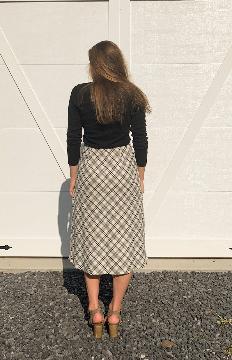 The Fall Plaid Skirt- Made in the USA