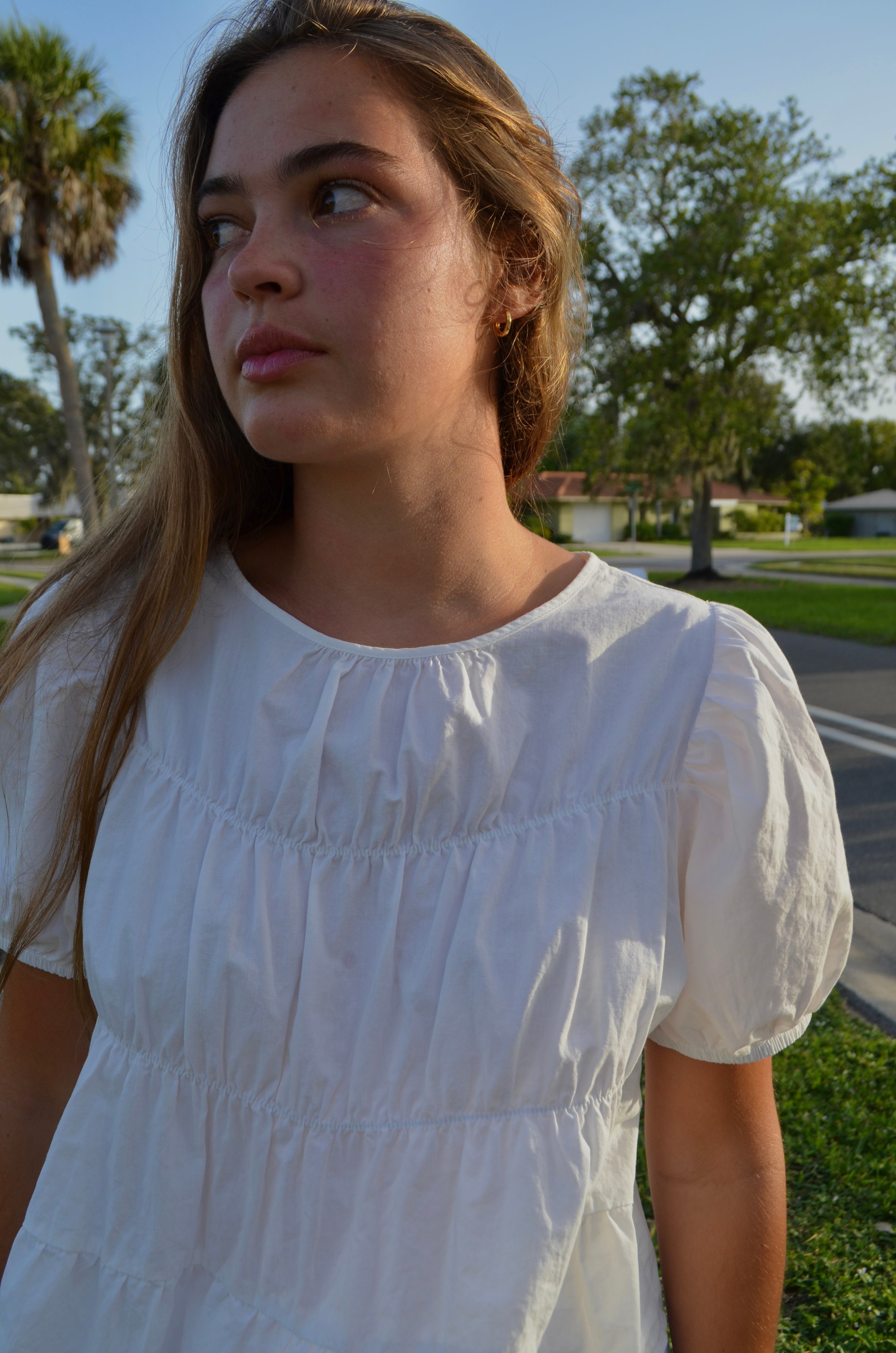Lena Cotton Babydoll Top