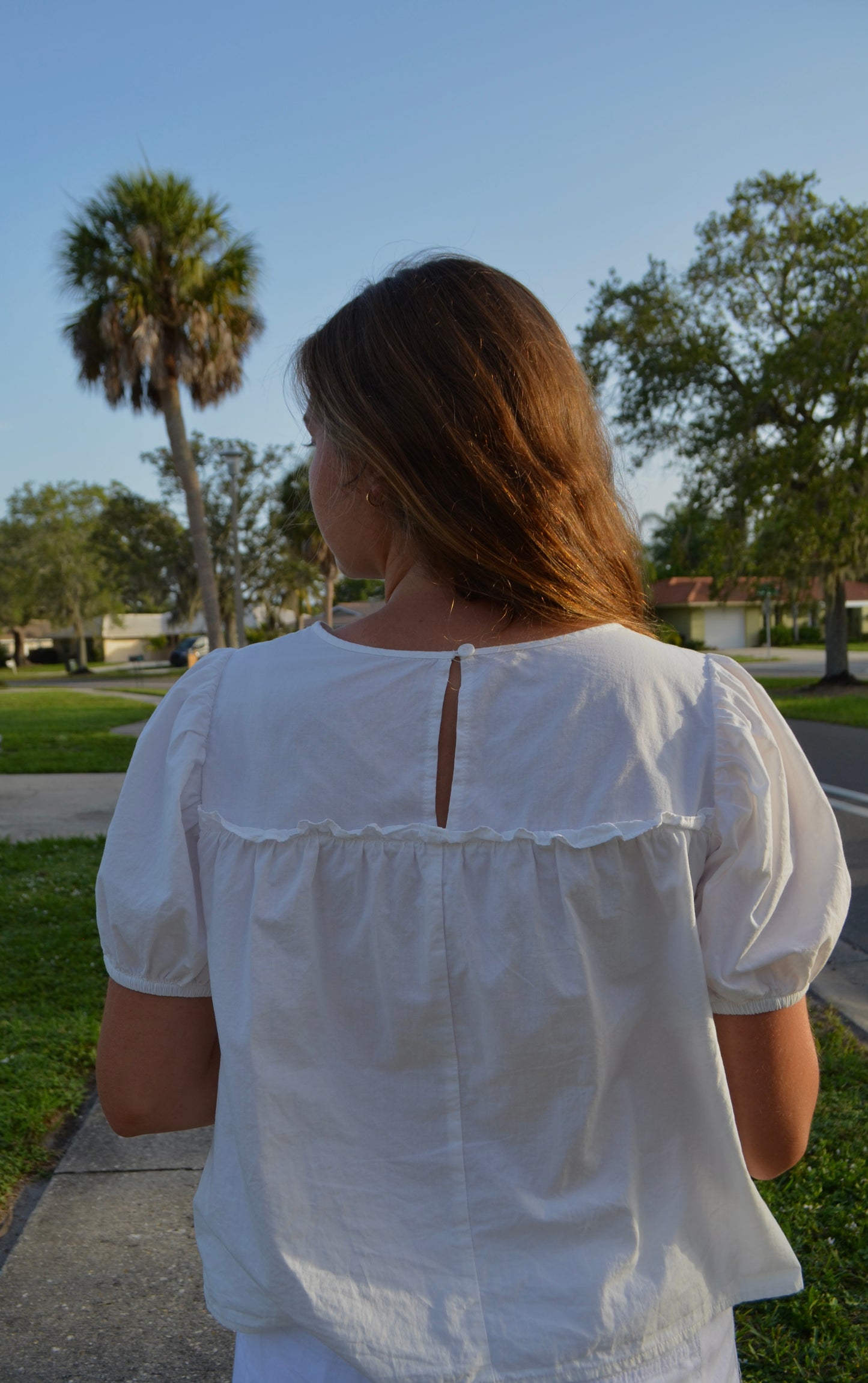Lena Cotton Babydoll Top